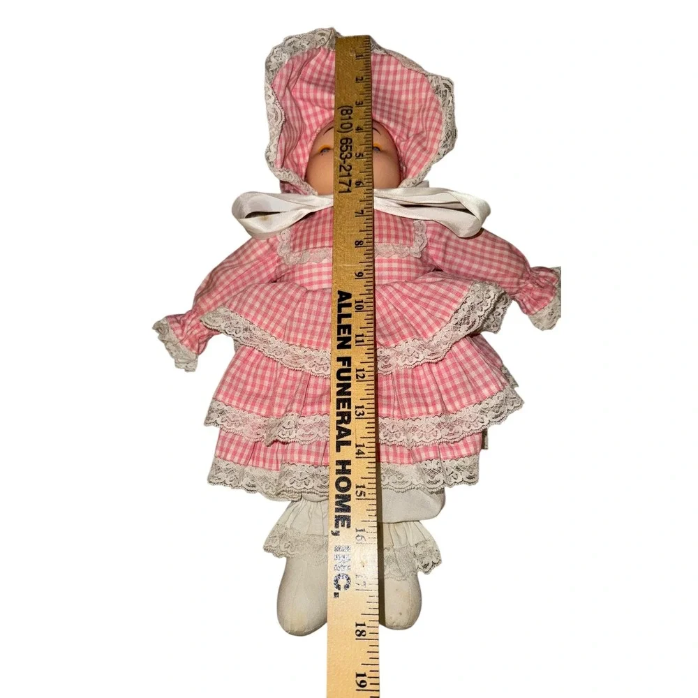 Large 2 RARE Vintage 1980s Ice Cream Dolls Set Blue Pink Dresses Ruffled Pants